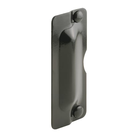 Prime-Line 3 in. x 7 in. Steel Bronze-Painted Latch Shield for Out-Swinging Doors U 9501